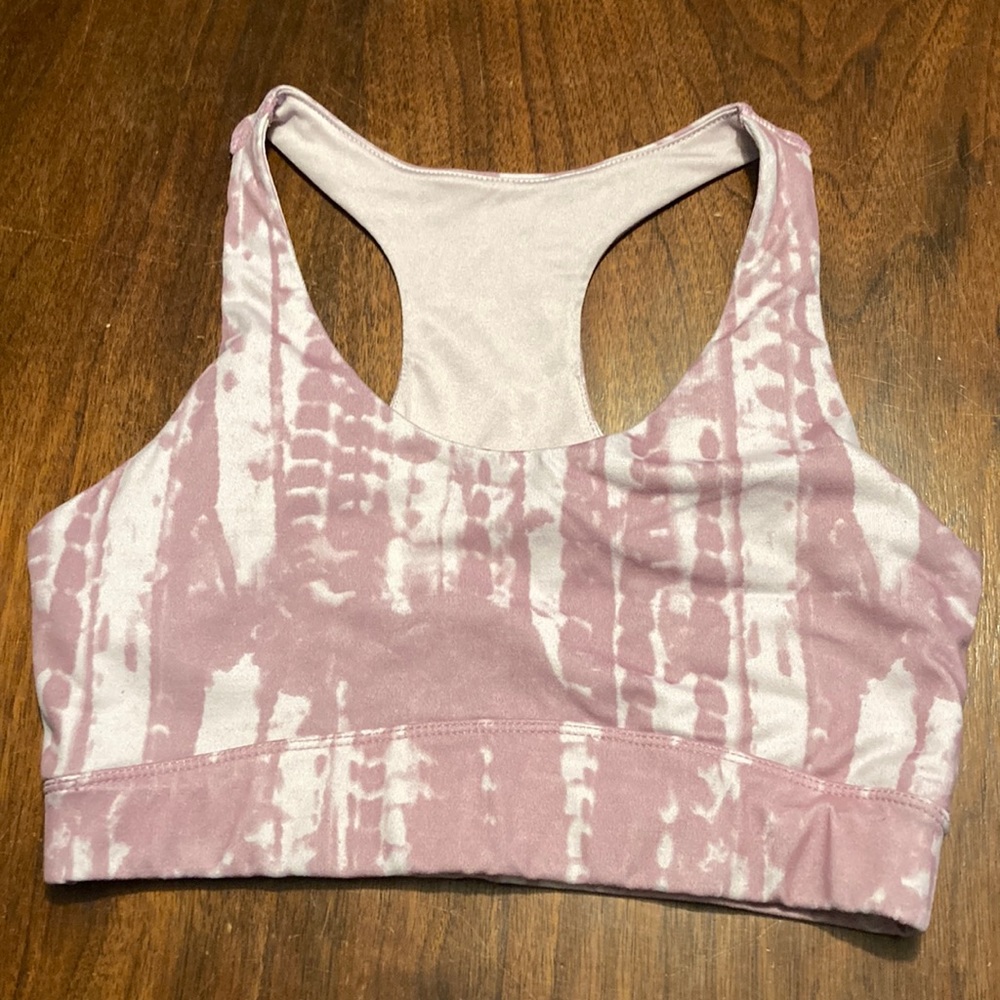 Danskin Sports Bra purple tie dye small
